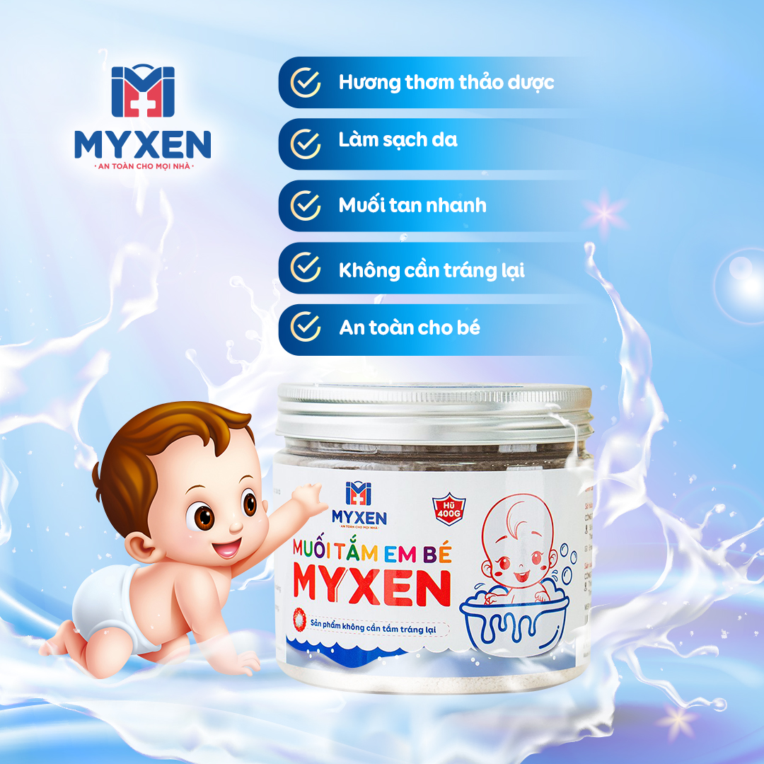 Muối Tắm Em Bé MYXEN