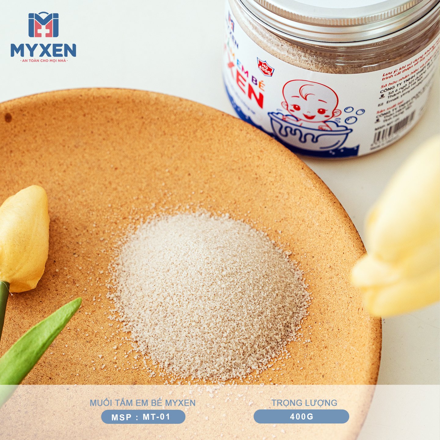 Muối Tắm Em Bé MYXEN