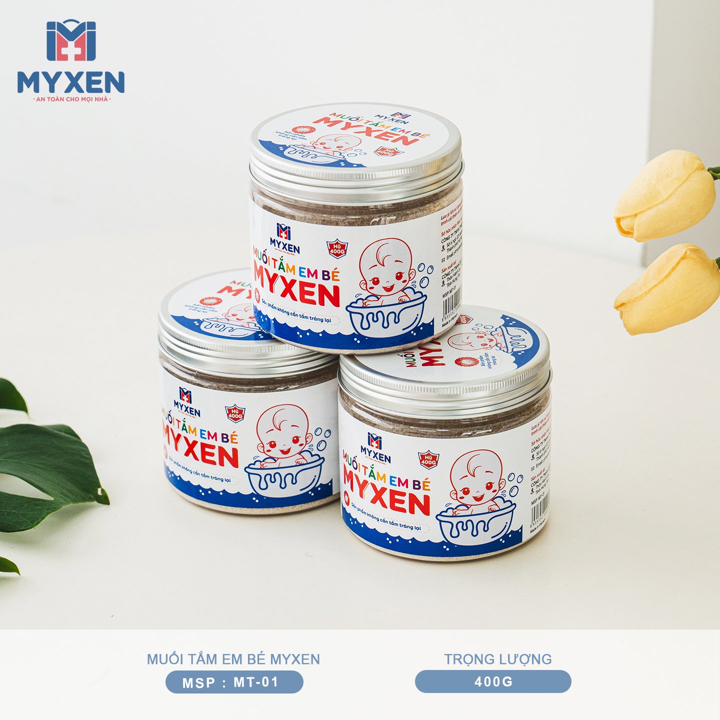 Muối Tắm Em Bé MYXEN