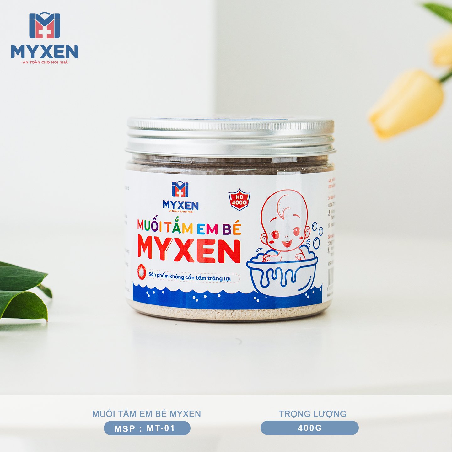 Muối Tắm Em Bé MYXEN