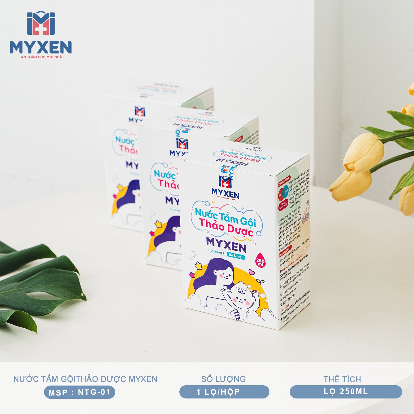 Nước Tắm Gội Thảo Dược MYXEN