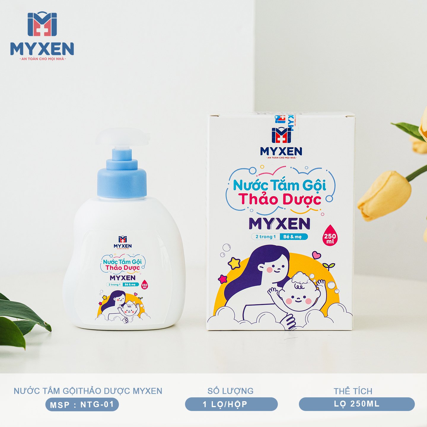 Nước Tắm Gội Thảo Dược MYXEN