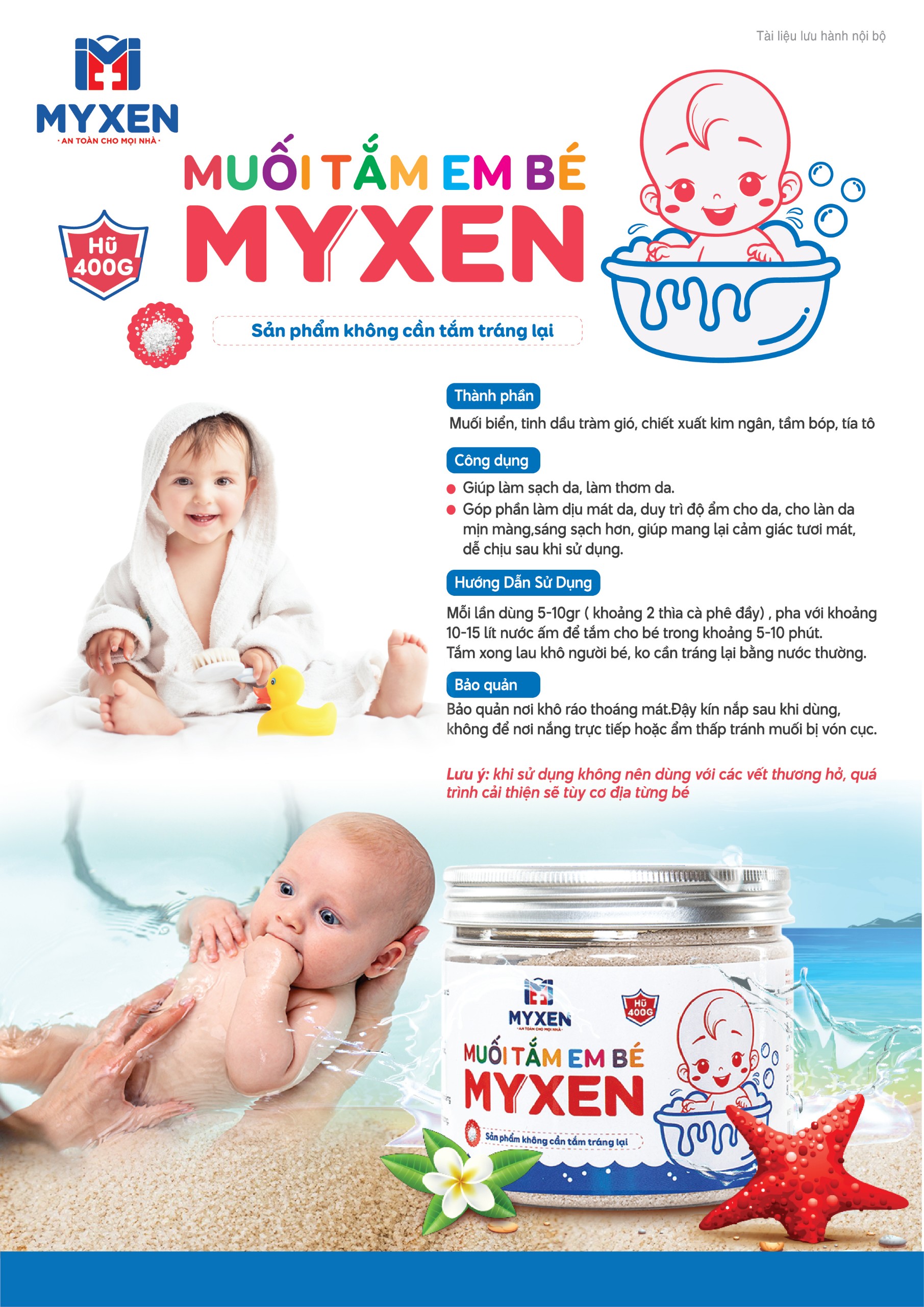 Muối Tắm Em Bé MYXEN