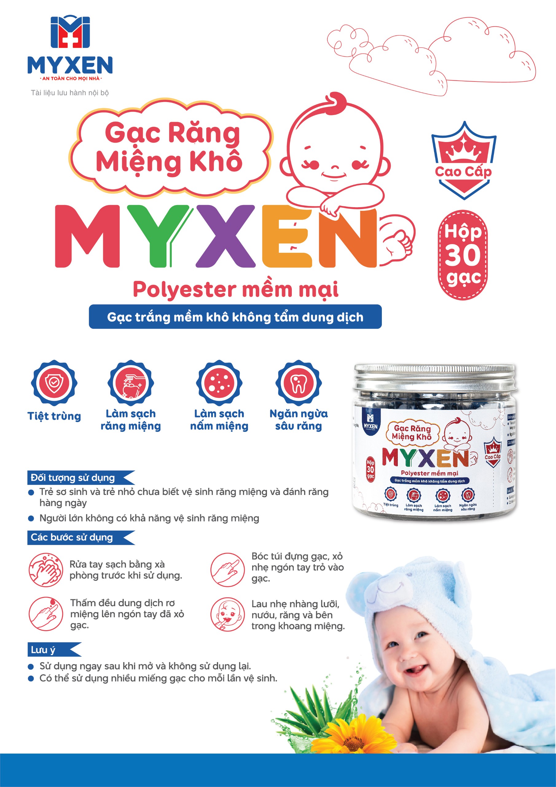 Gạc Răng Miệng Khô MYXEN