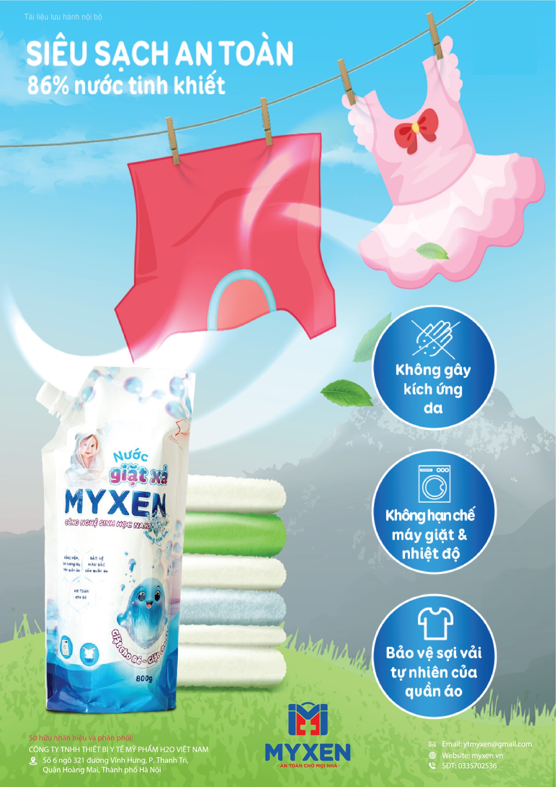 Nước Giặt Xả MYXEN